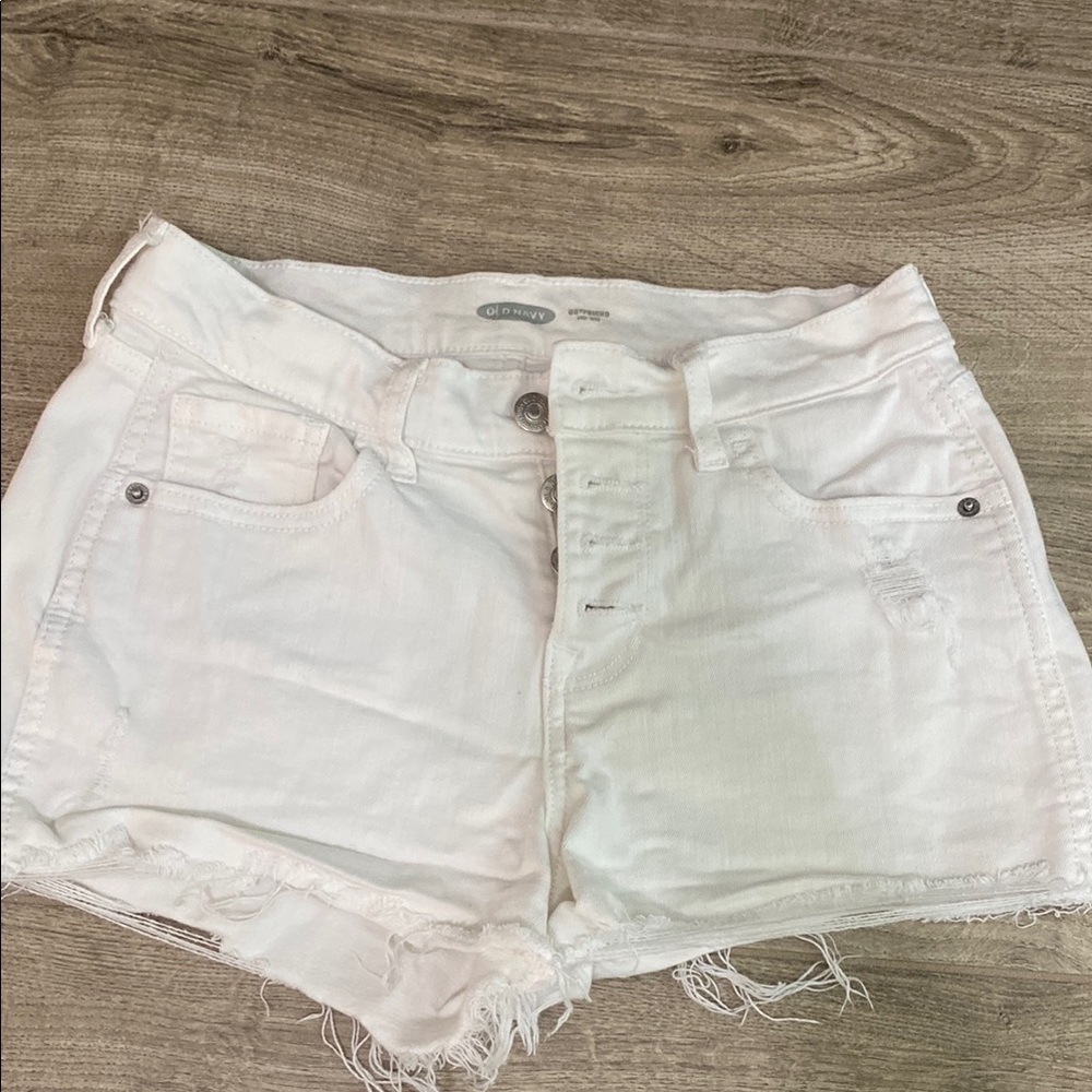 Old Navy Women's White Jean Shorts